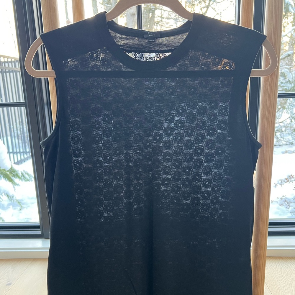 🔥NWOT Joseph Black & Navy Tank Top Size M